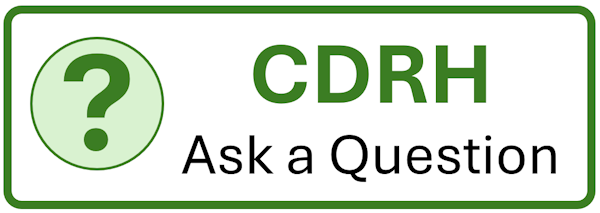 Click to submit a CDRH question
