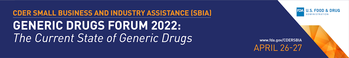 Generic Drugs Forum 2021 Banner